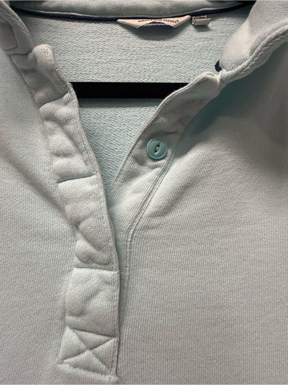 Vineyard Vines Women’s Large Light Blue Cotton Pullover Sweatshirt - Picture 5 of 8